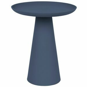 White Label Tmavě modrý kovový odkládací stolek WLL RINGAR 34
