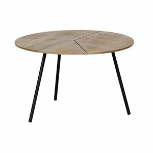 WOOOD Konferenční stolek RODI hnědý ø60 cm 373813-B