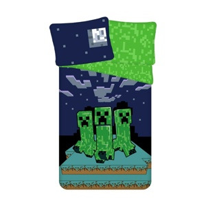 Jerry Fabrics Bavlněné povlečení Minecraft Sssleep Tight
