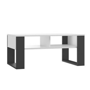 TPS Konferenční stolek MODERN 2P - Bílá / Černá